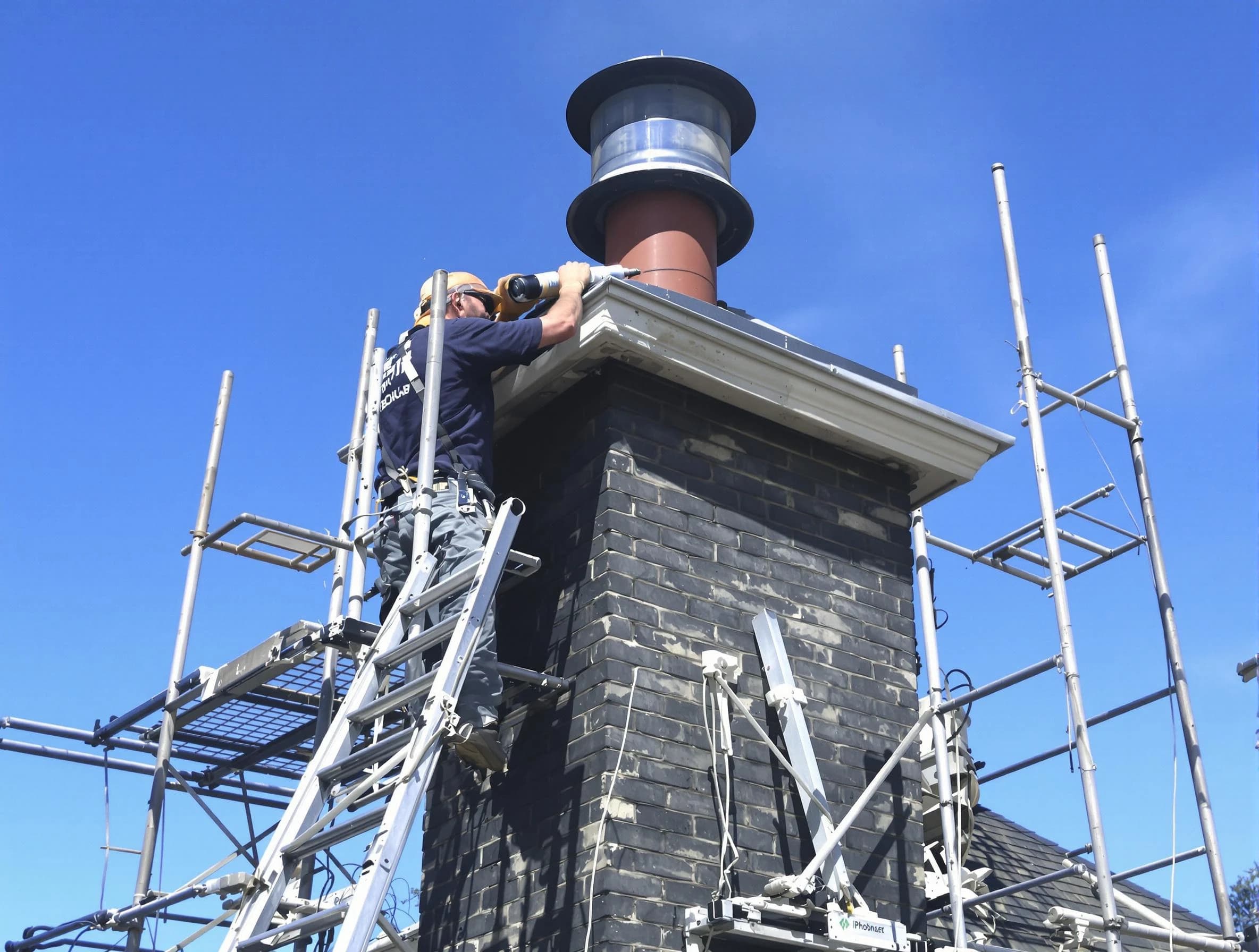 Sturdy chimney crown finished by Cecil Chimney Sweep in Cecil, PA