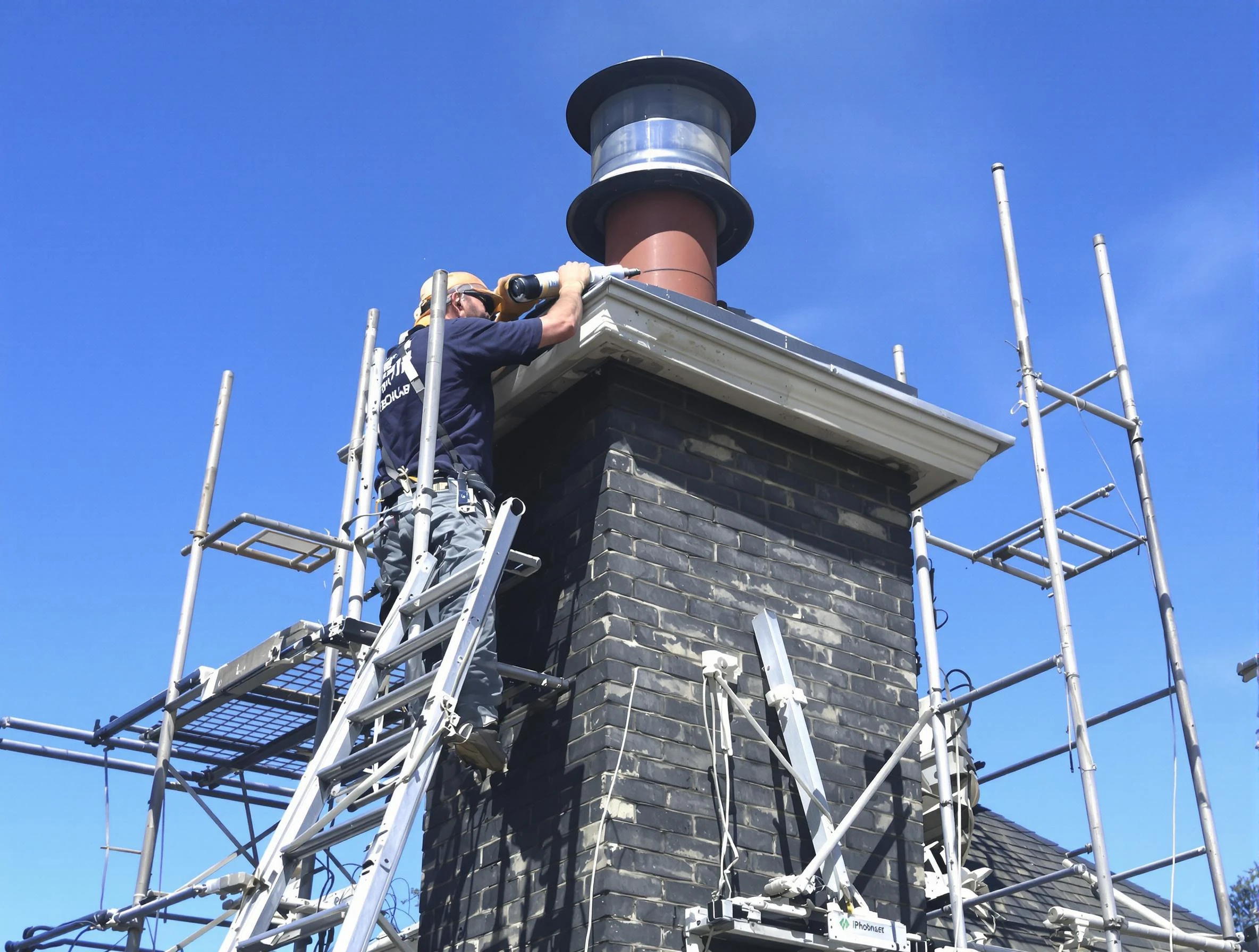 Sturdy chimney crown finished by Cecil Chimney Sweep in Cecil, PA