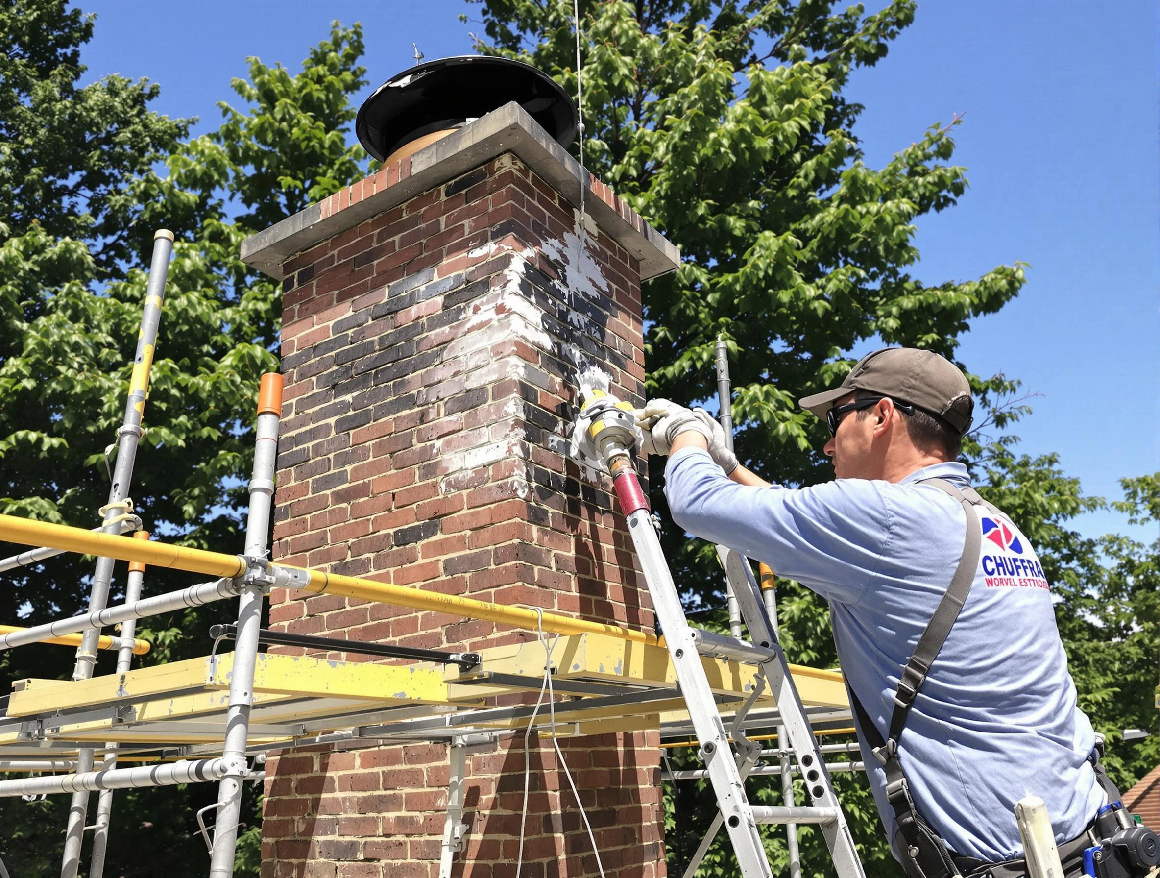 Structural chimney repair by Cecil Chimney Sweep in Cecil, PA